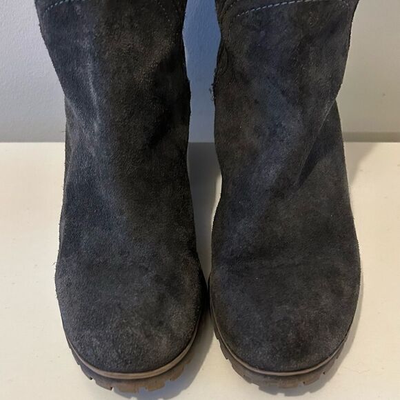 LUCKY BRAND Gray Harleen Suede Over Knee Riding Boots Size 8 - Picture 7 of 12